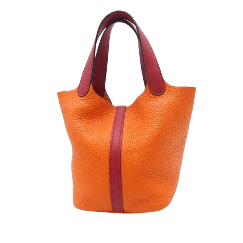 Pre-Loved Hermes Bicolor Clemence and Swift Picotin Lock 18 - Picture 2 of 12